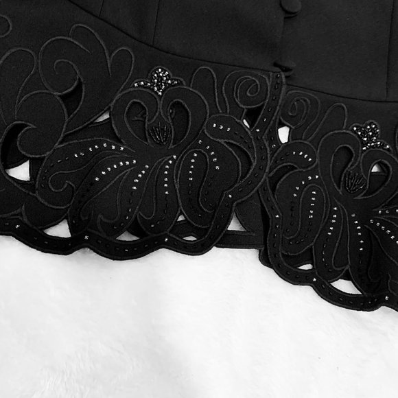 John Meyer of Norwich Beaded and Cut Out Blazer Size 14 - Picture 10 of 15